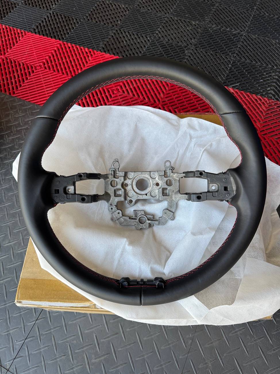 11th Gen Honda Civic OEM Leather Steering Wheel and Shift Boot tempImageZDj0c
