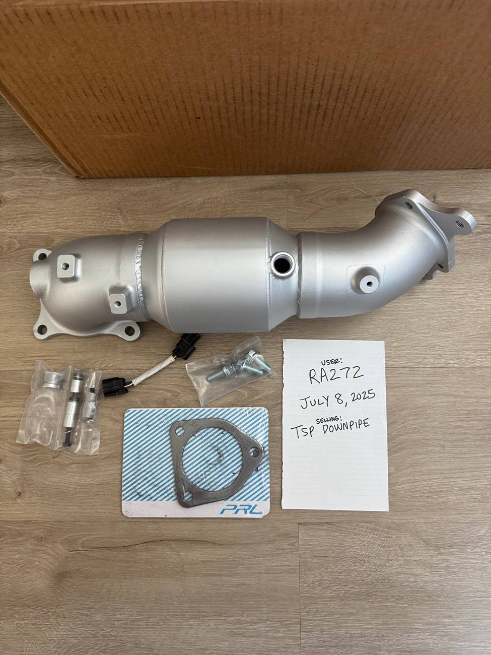 11th Gen Honda Civic SOLD - FS: NEW TSP Downpipe - silver cerakote IMG_1012