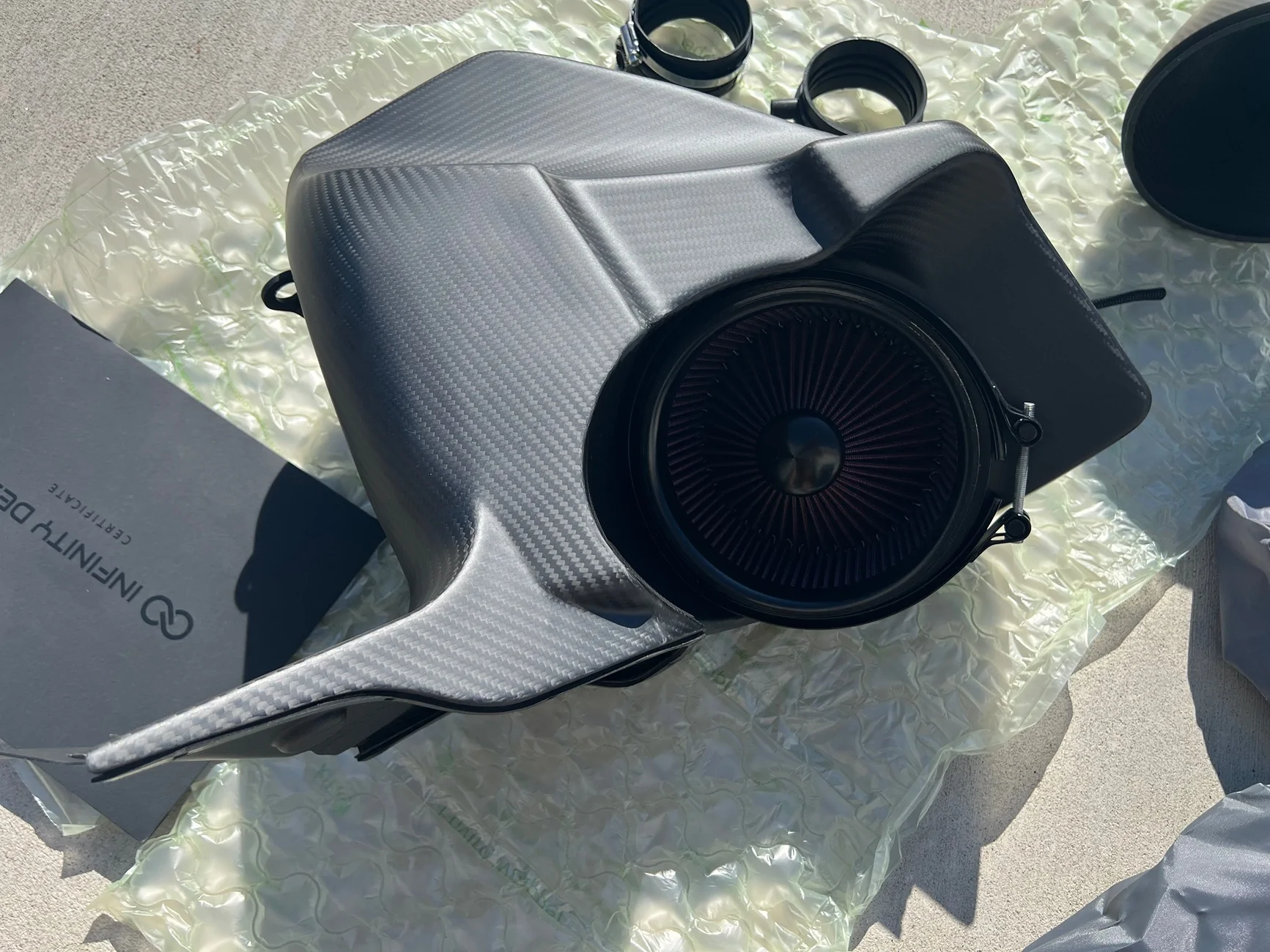 11th Gen Honda Civic Infinity Design Matte Carbon FL5 Intake IMG_6068