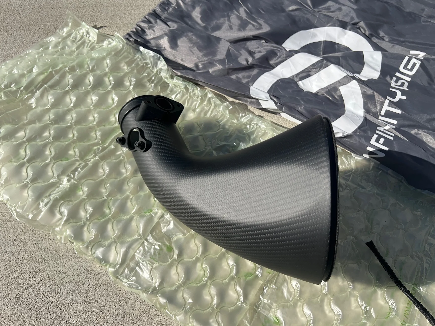 11th Gen Honda Civic Infinity Design Matte Carbon FL5 Intake IMG_6067