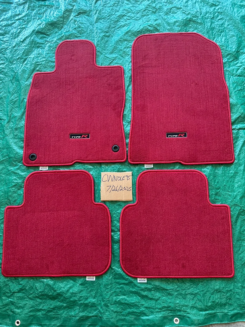 11th Gen Honda Civic FS: Opened, but never used OEM FL5 Civic Type R Red Floor Mats (PN 83600-T60-A01ZA) IMG_4799