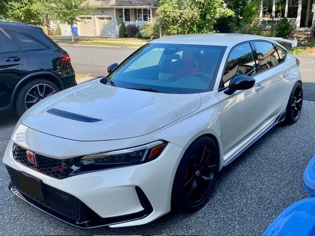 11th Gen Honda Civic 2024 Championship White (FL5) - Michelin Pilot Sport 4AS (265/35/19)- H&R Springs- H&R Spacers 20(F)- 25(R) front 1
