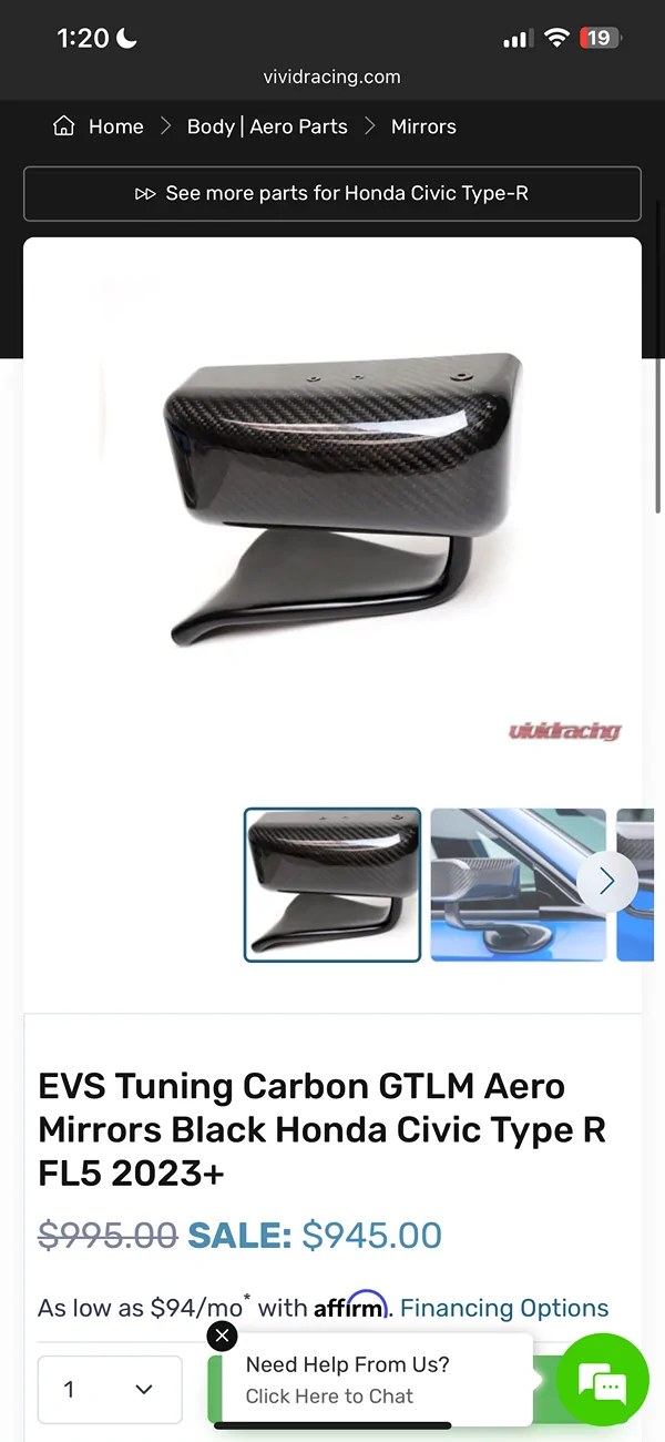 11th Gen Honda Civic JDM Mirrors FL5 IMG_8418