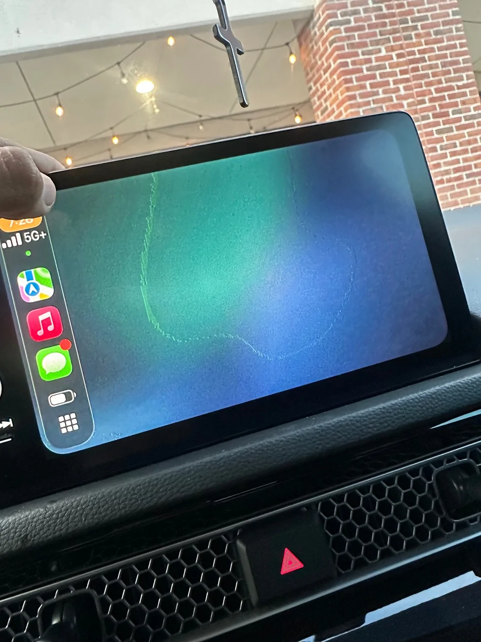 11th Gen Honda Civic Any solution to fix these green lines on the screen? It randomly happened today, tried to turn the car off and then back on but didn’t do anything. IMG_7194