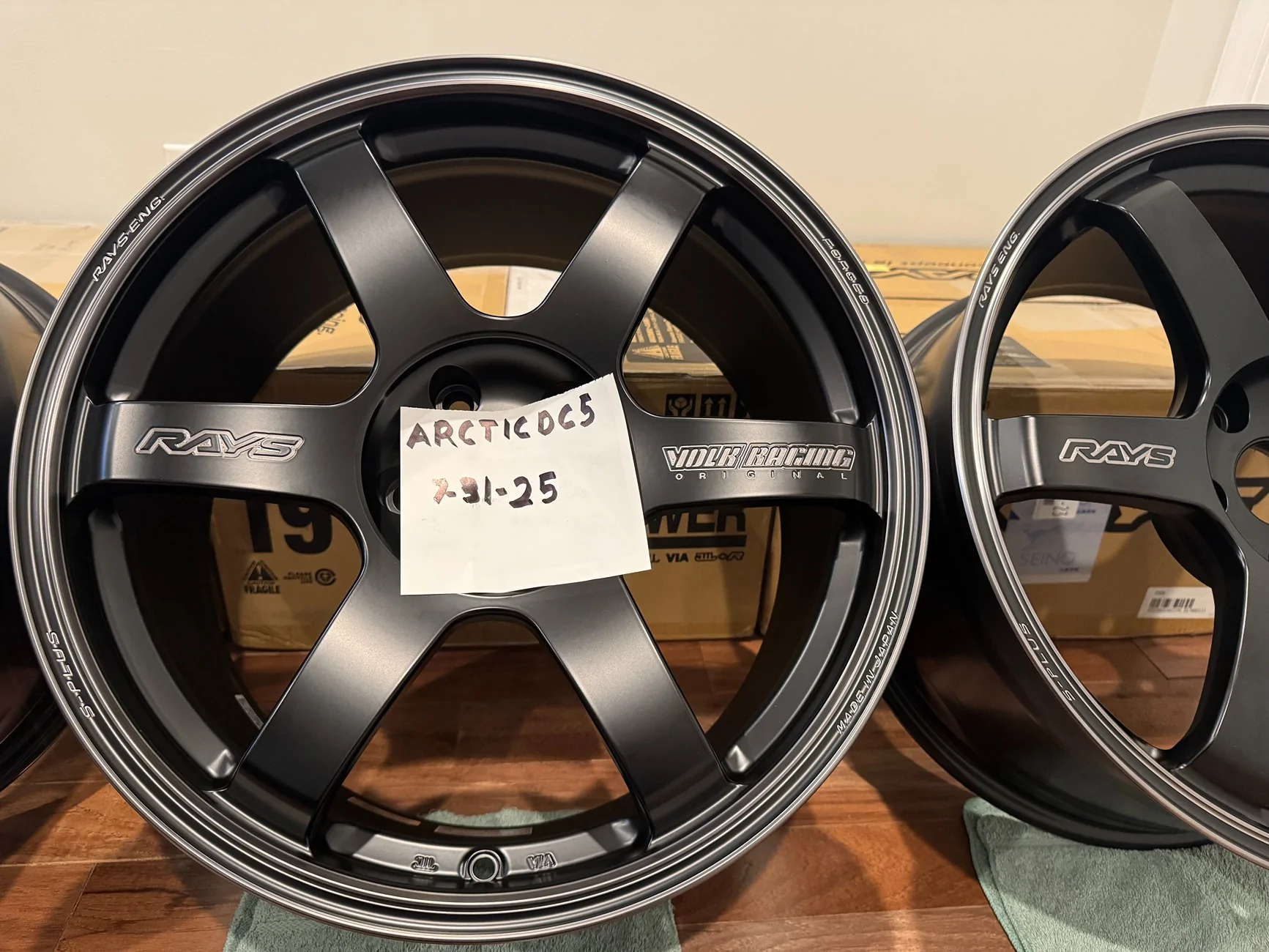 11th Gen Honda Civic Volk Racing TE37 19x9.5 ET36 5x120 Black Shadow LTD IMG_6219