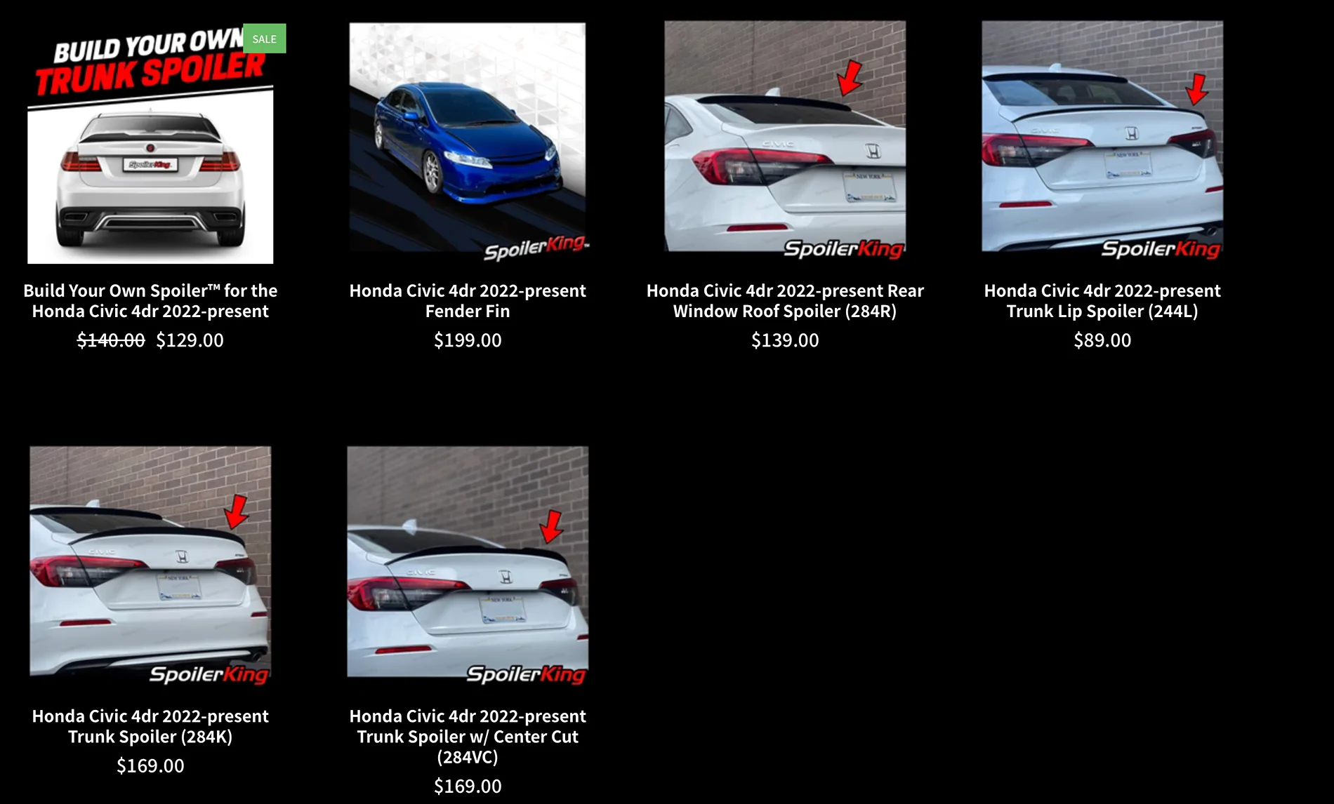 11th Gen Honda Civic Has anyone found a good ducktail spoiler(si style) ? Capture d’écran, le 2025-08-25 à 04.21.08