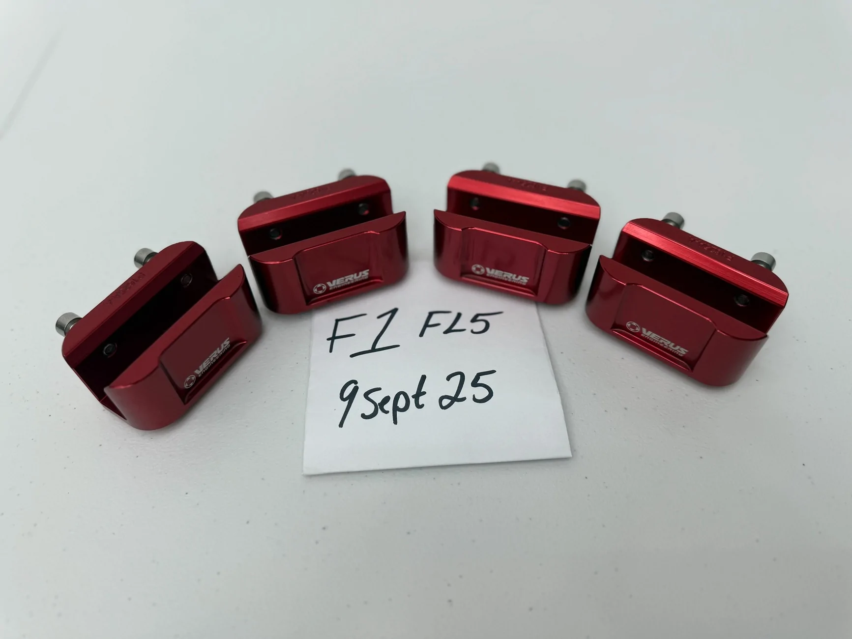11th Gen Honda Civic SOLD Verus Engineering Pinch Weld Jack Pucks (Red) IMG_1394