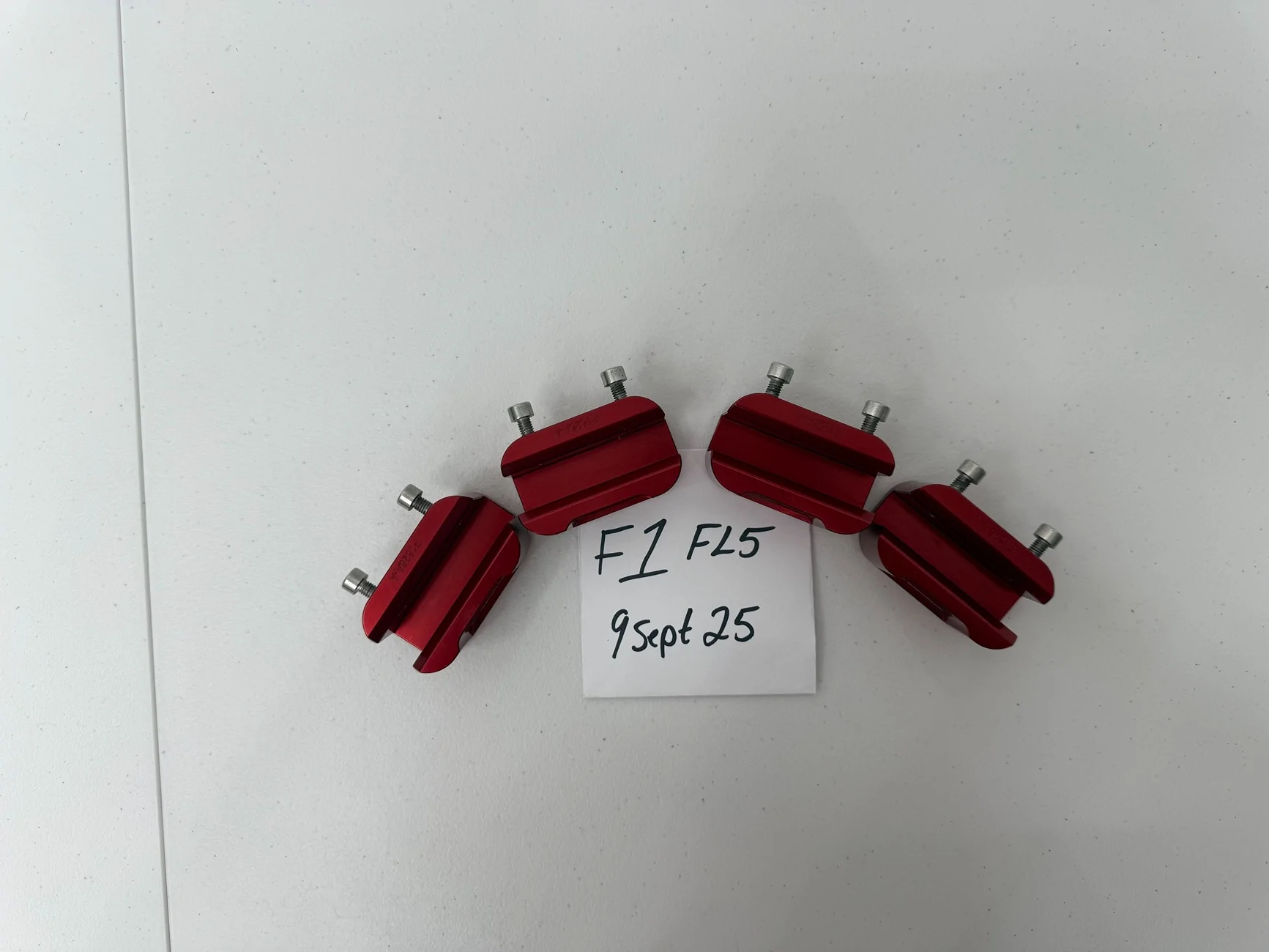 11th Gen Honda Civic SOLD Verus Engineering Pinch Weld Jack Pucks (Red) IMG_1395