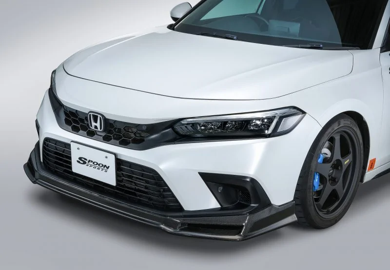 11th Gen Honda Civic Spoon Carbon Front Lip Spoiler for 22-24 Si 71110-FL1-0002-800x553
