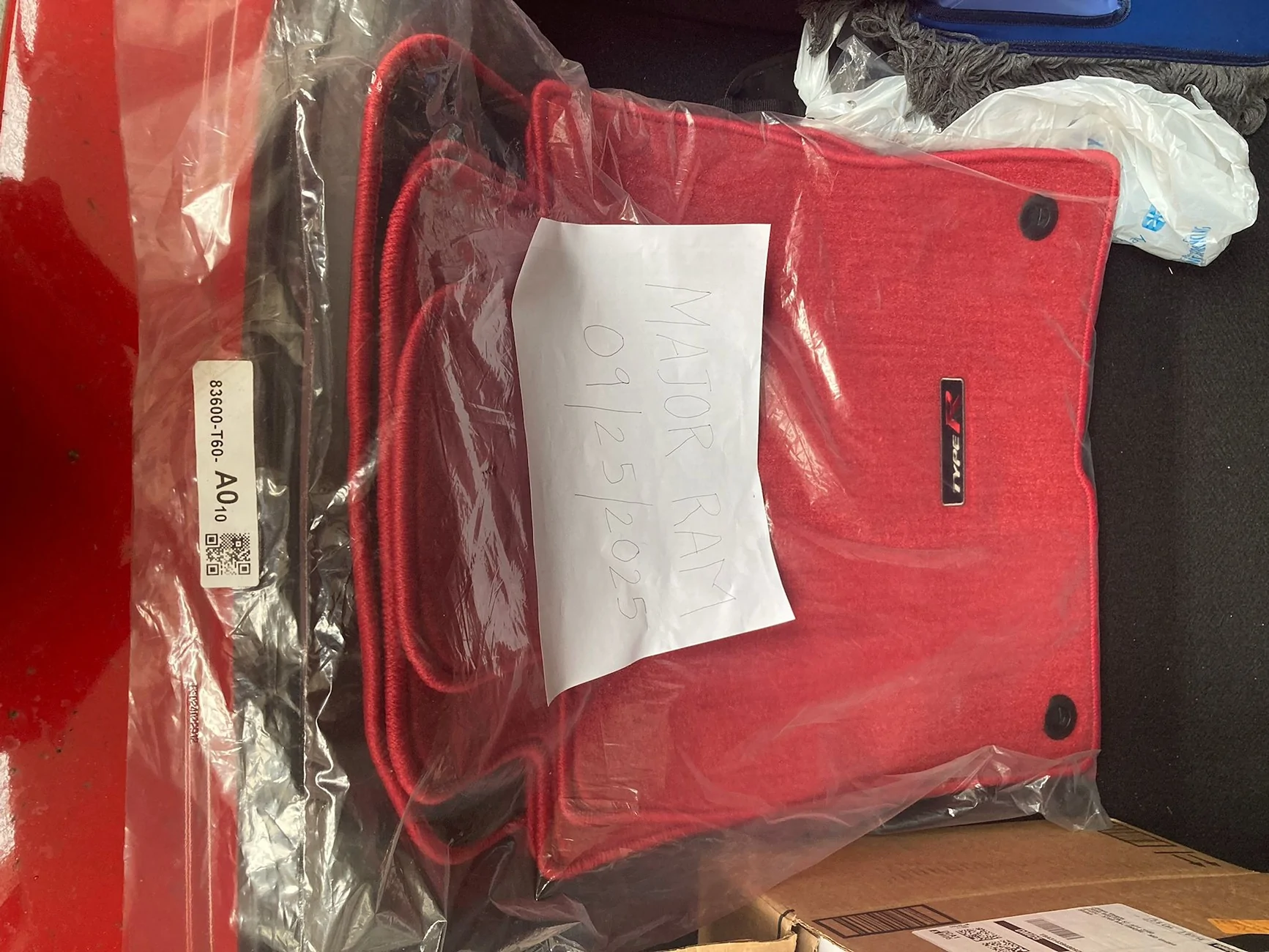 Fl5 Type R Carpets Maryland - FS - Still in factory plastic, never used OEM FL5 Civic Type ...