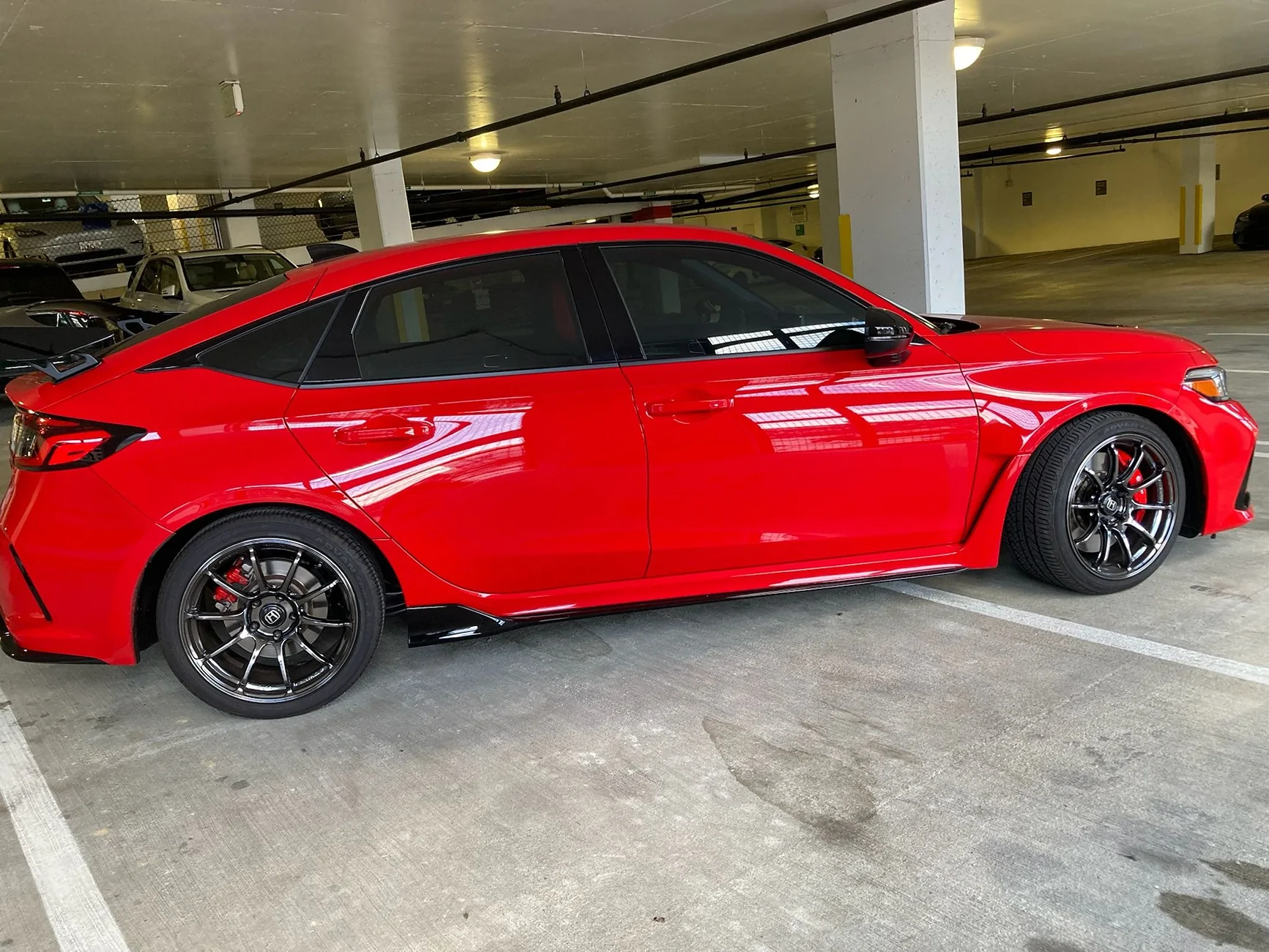 11th Gen Honda Civic FS: Advan RS3 wheels 5x120 18x9.5+45 Blk chrome Img13
