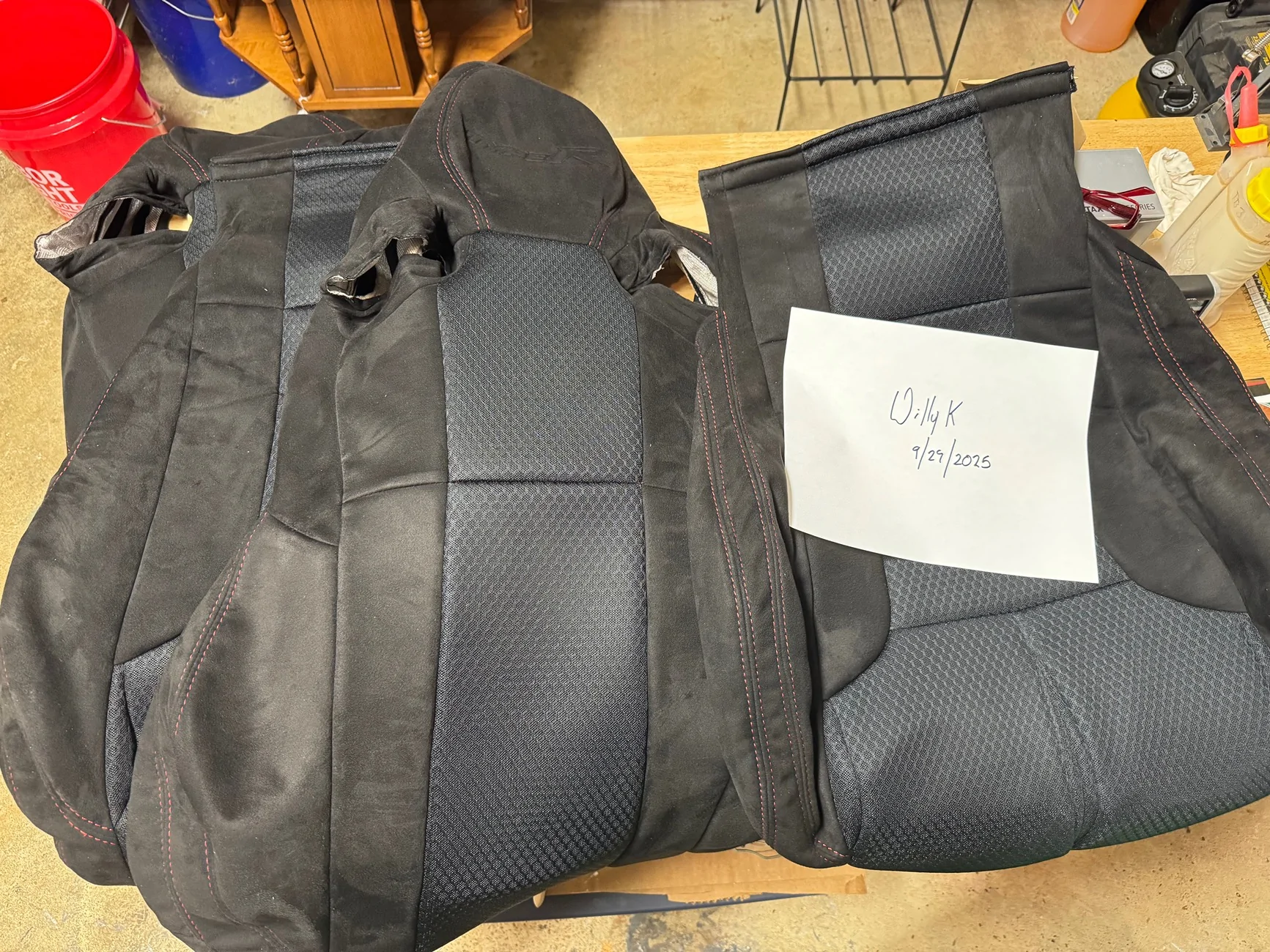 11th Gen Honda Civic Hypersuede seat covers IMG_3744