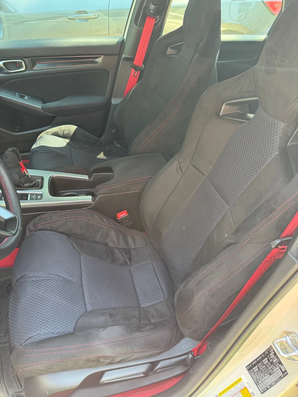11th Gen Honda Civic Hypersuede seat covers IMG_3679