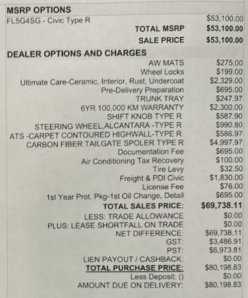 11th Gen Honda Civic Canadian dealer asked what colour Type R I want 1759374437070-lx
