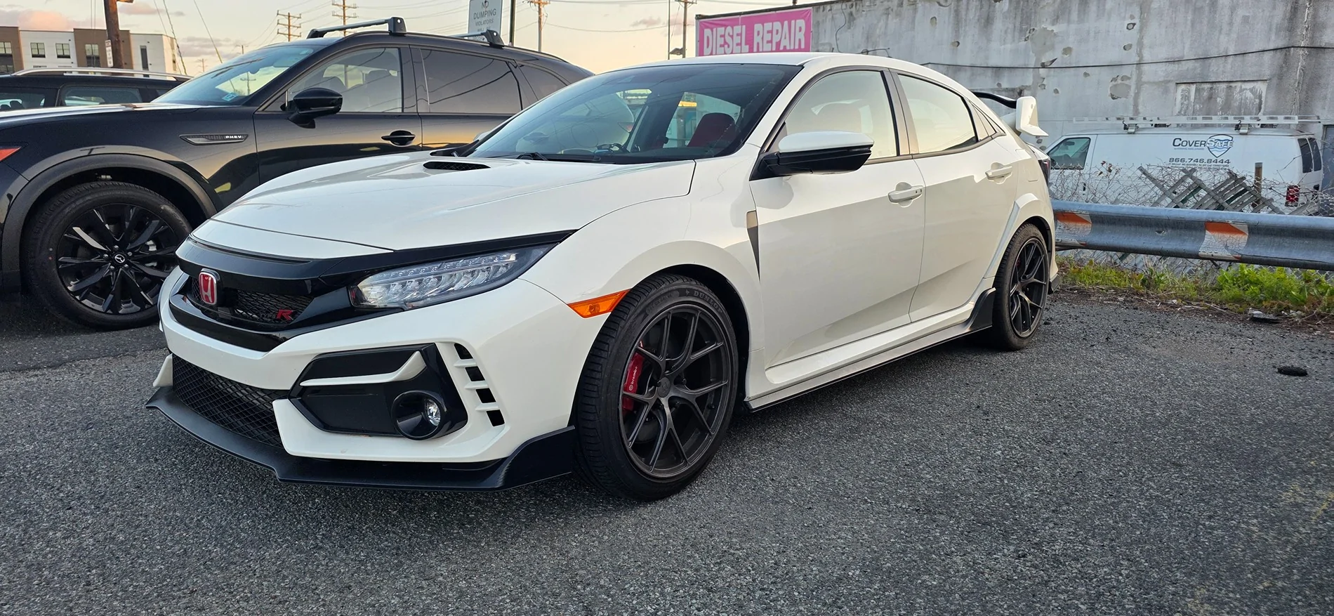11th Gen Honda Civic FS: Titan 7  (5) 18x9.5 +45 Satin Titanium, perfect for Civic Type R (New Jersey) $1950/obo, 5 wheels and tires and lugs 20250427_193431