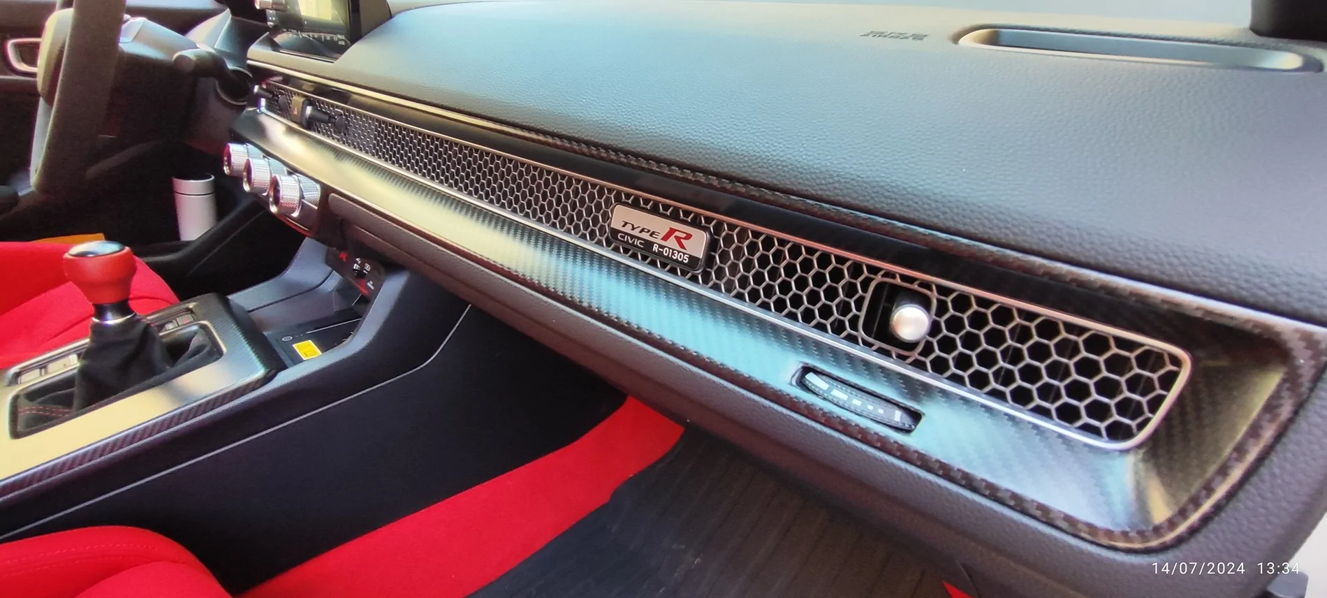 11th Gen Honda Civic FL5 interior dash piece damage IMG_20240714_133442