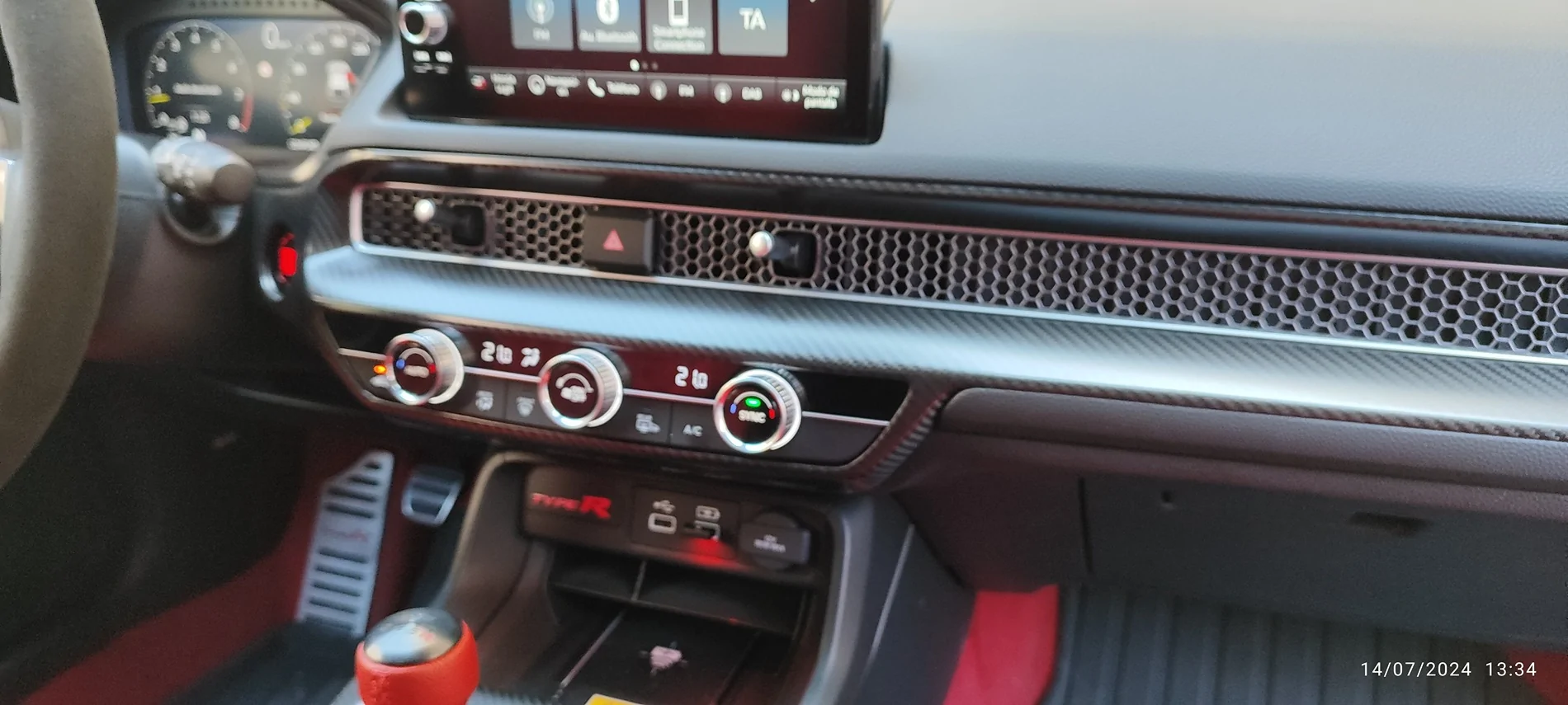 11th Gen Honda Civic FL5 interior dash piece damage IMG_20240714_133459