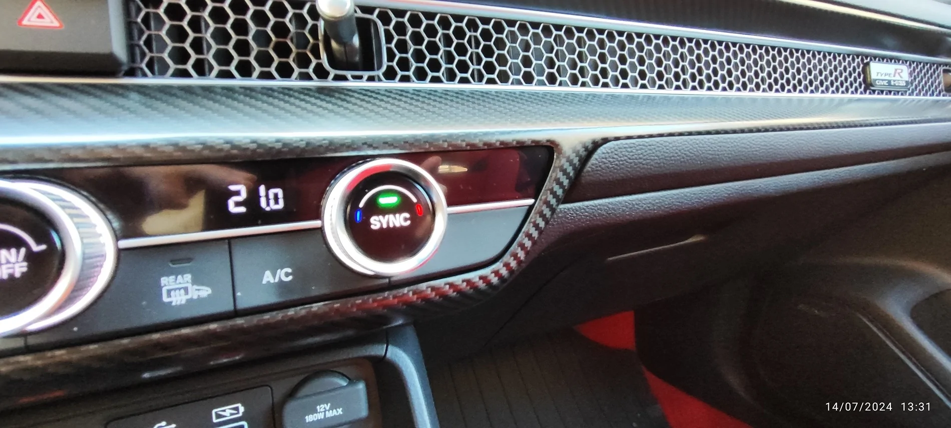 11th Gen Honda Civic FL5 interior dash piece damage IMG_20240714_133134