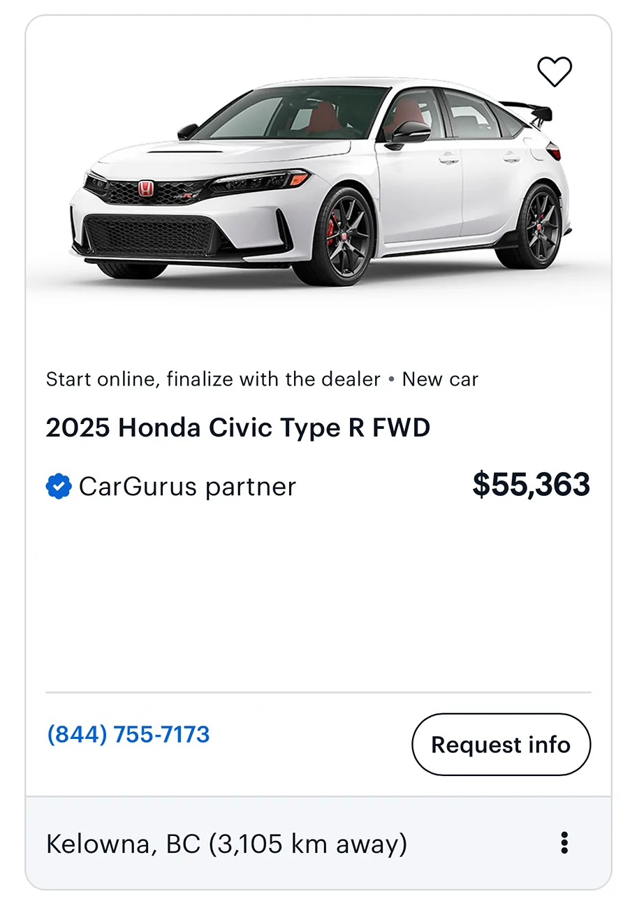 11th Gen Honda Civic Canadian dealer asked what colour Type R I want 1760140131812-hk