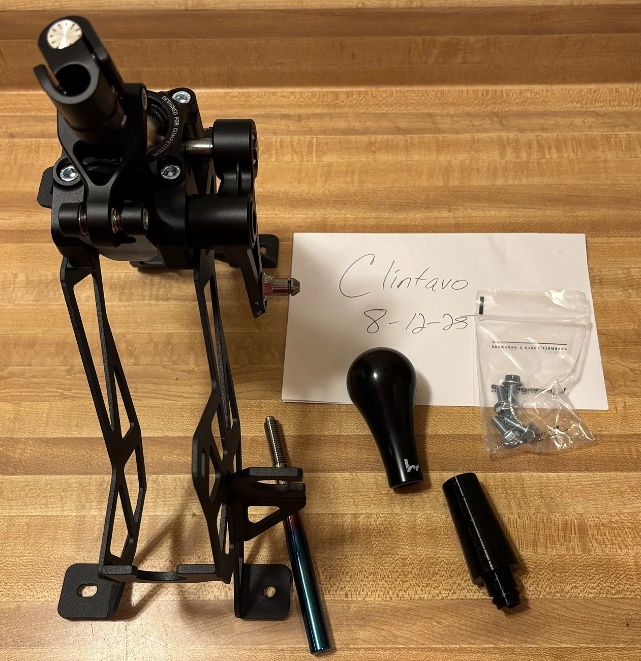 11th Gen Honda Civic Hybrid Racing Shifter + 140 mm titanium rod + 130R delrin knob IMG_1183