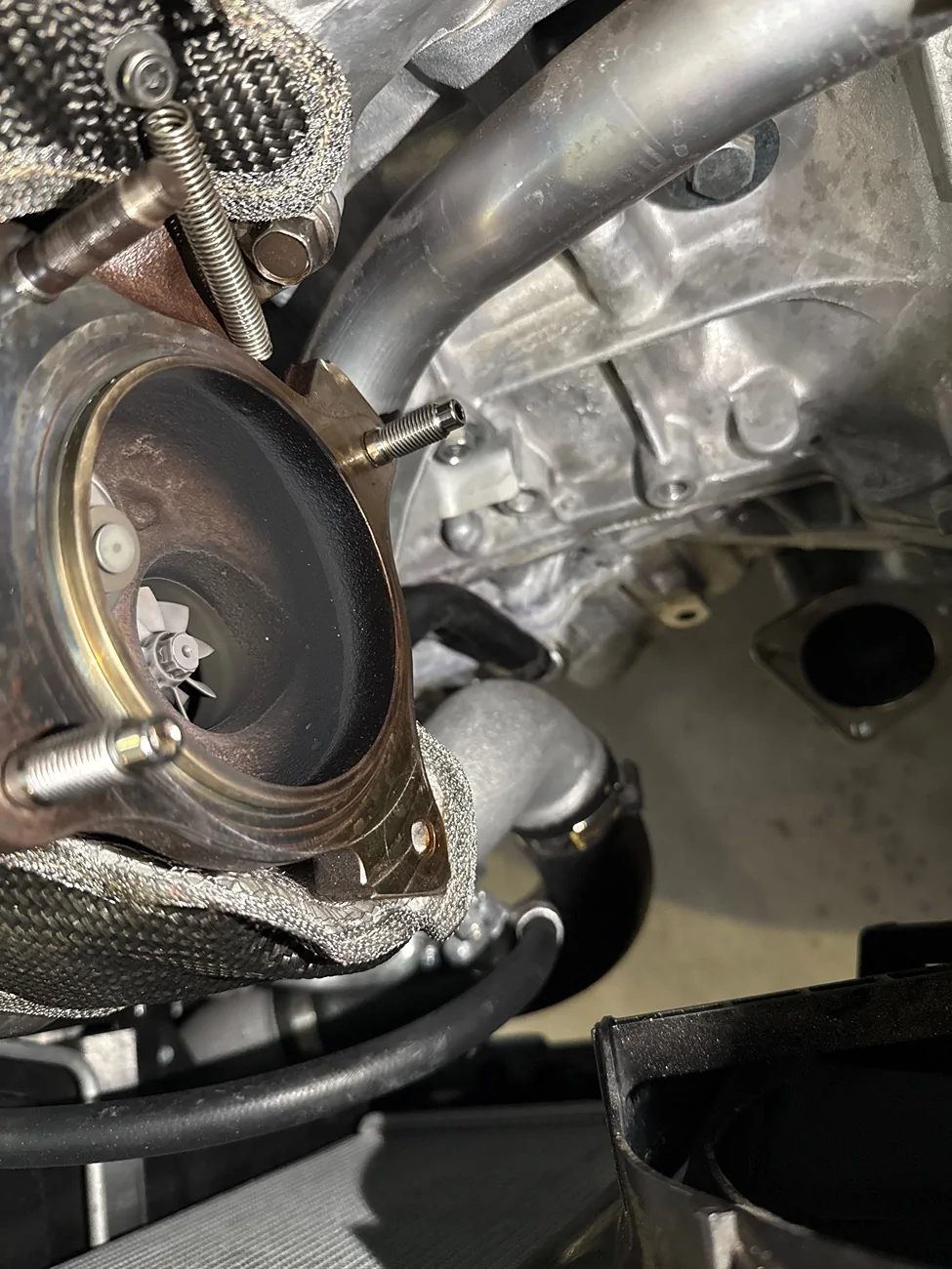 11th Gen Honda Civic Removing Downpipe Studs IMG_0496