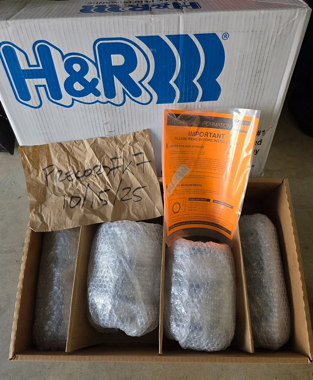 11th Gen Honda Civic H&R Springs 20251015_120727