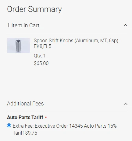 11th Gen Honda Civic My experience with Black Hawk Japan post tariffs and de minimis exemption 1760712813387-q0