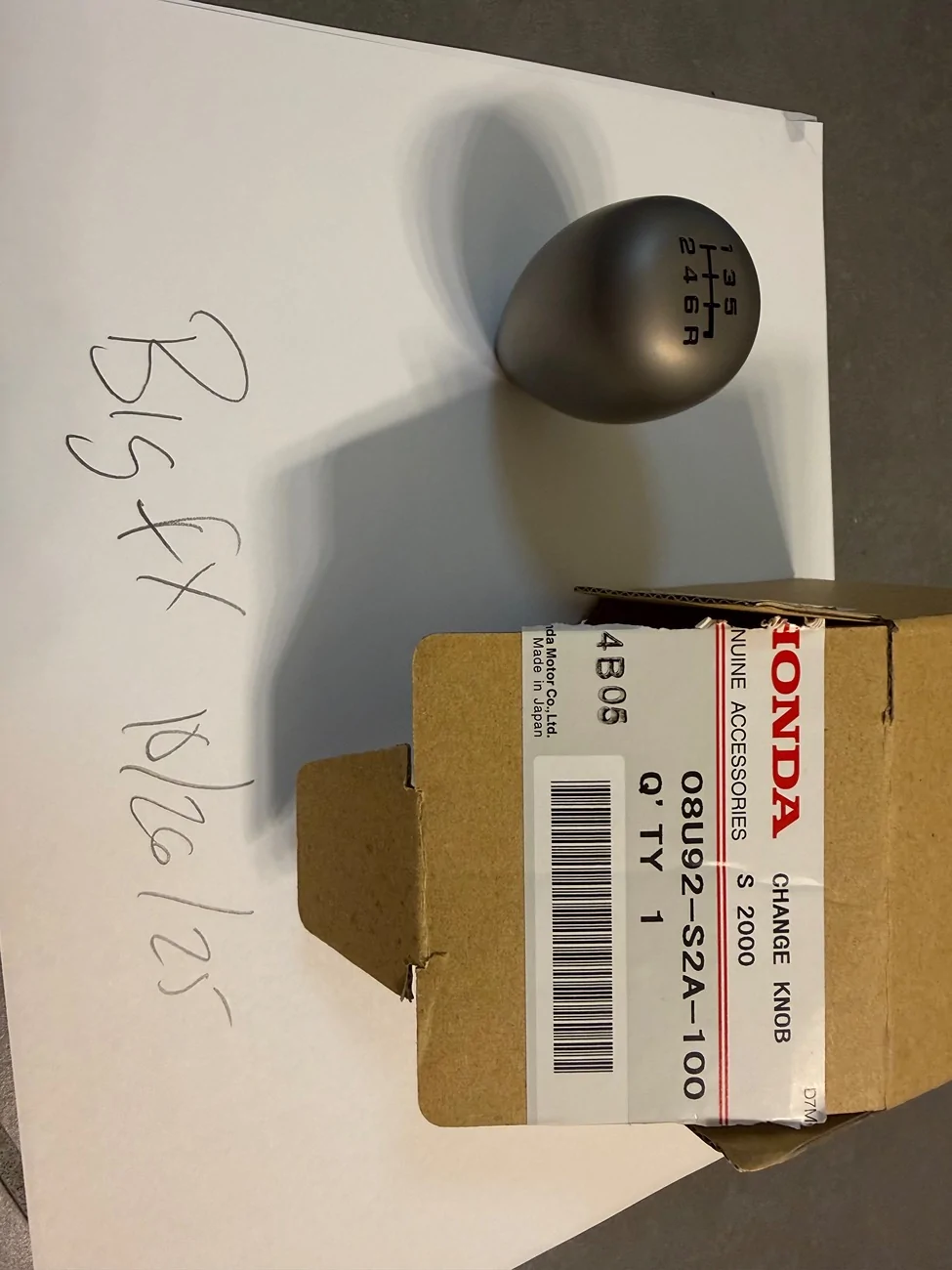 11th Gen Honda Civic SOLD Knob - Acura (08U92-S2A-100) IMG_0989