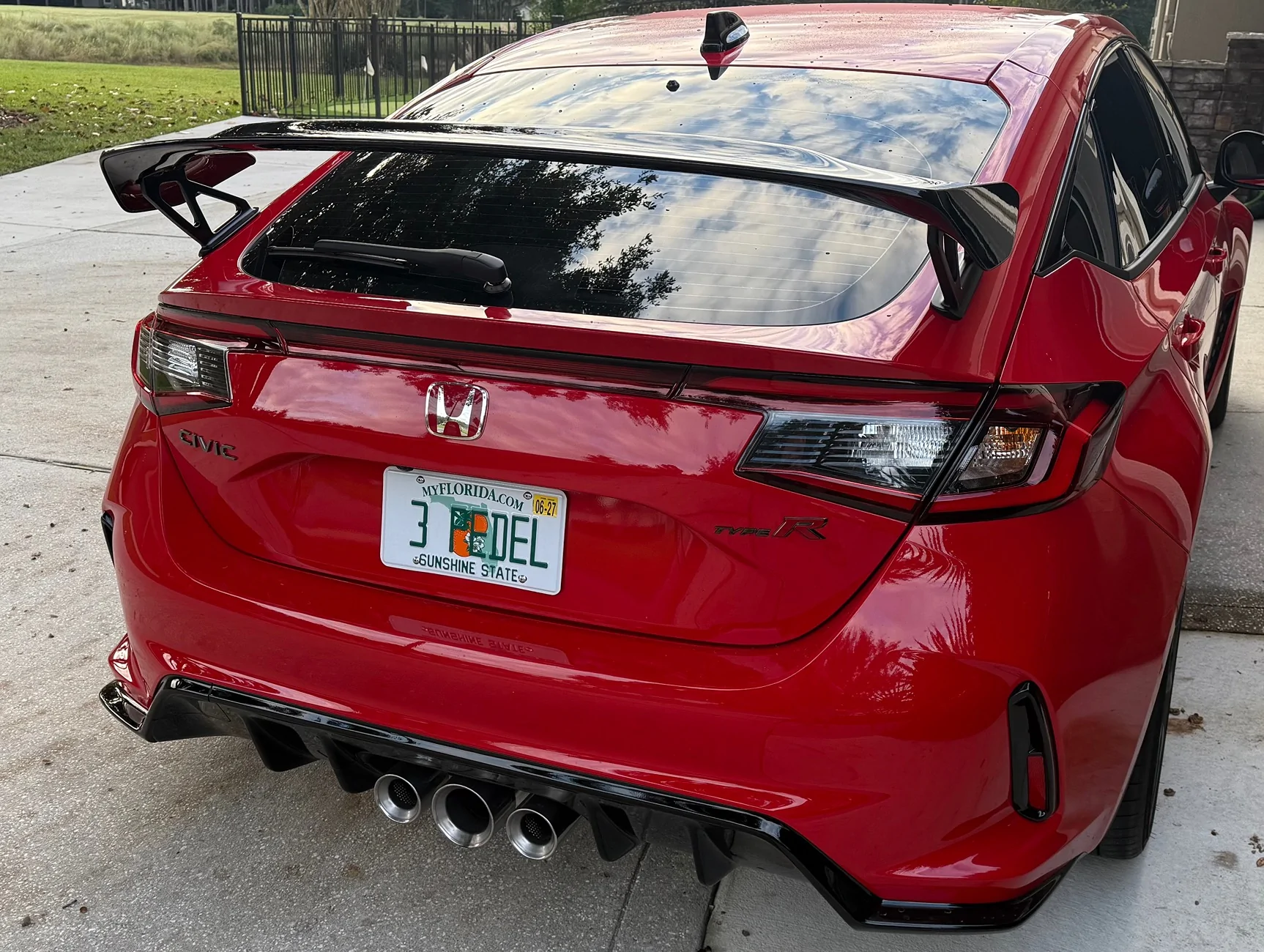 11th Gen Honda Civic FL5 Vanity Plate Hall of Fame IMG_5492
