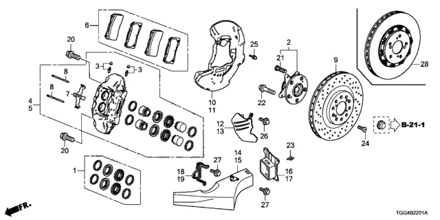 11th Gen Honda Civic Caliper Bolt part number- replace during Rotor change 1762204424473-p2