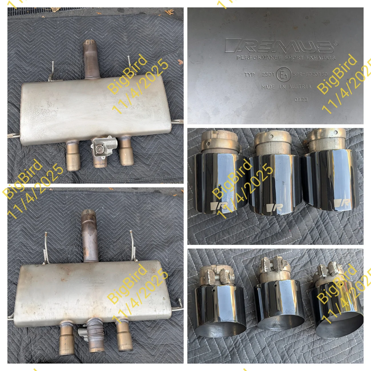 11th Gen Honda Civic Remus Exhaust Valved Muffler (257023 5500) , Black Chrome Tips (0436 70SGBR ) and Non-Resonated Front Pipe (257123 1200) 54903100769_d28586fcc9_o