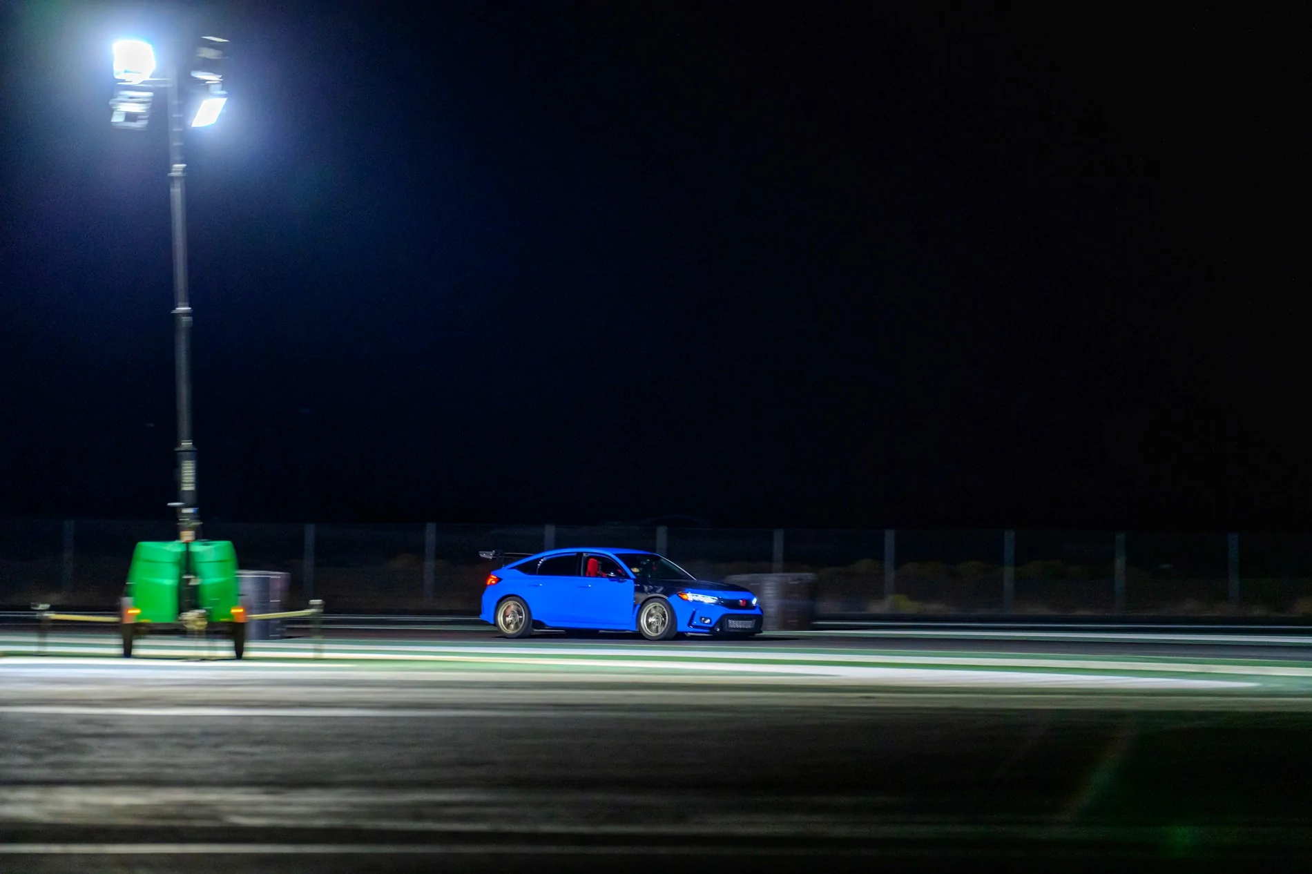 11th Gen Honda Civic Streets of Willow (renovated) track day - night run . Cooling testing 1000111384