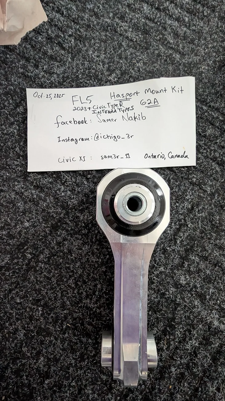 11th Gen Honda Civic FS: Hasport U62A Rear Motor Mount PXL_20251111_184147529