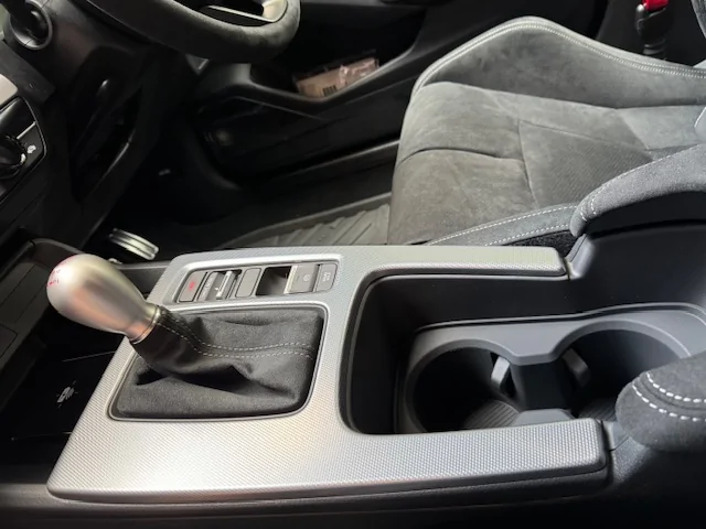 11th Gen Honda Civic OneMiniBite suede center console cover for FL5 Racing Black Package image0