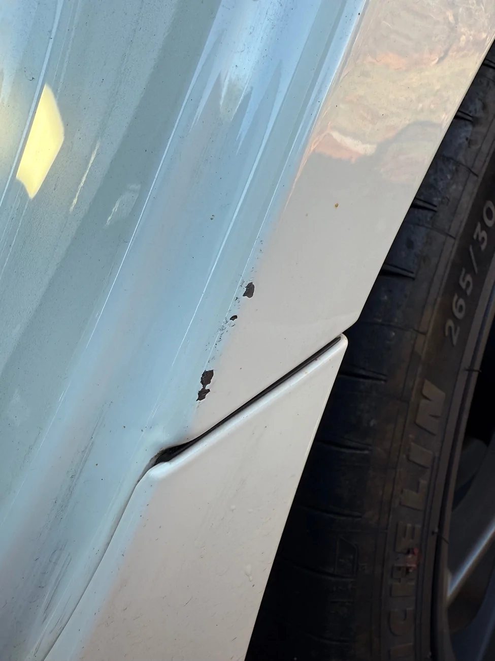 11th Gen Honda Civic Paint chip repair with Honda NH0 paint pen IMG_1587