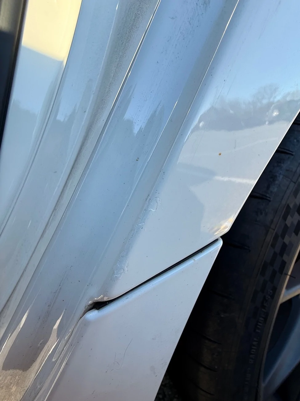 11th Gen Honda Civic Paint chip repair with Honda NH0 paint pen IMG_1594