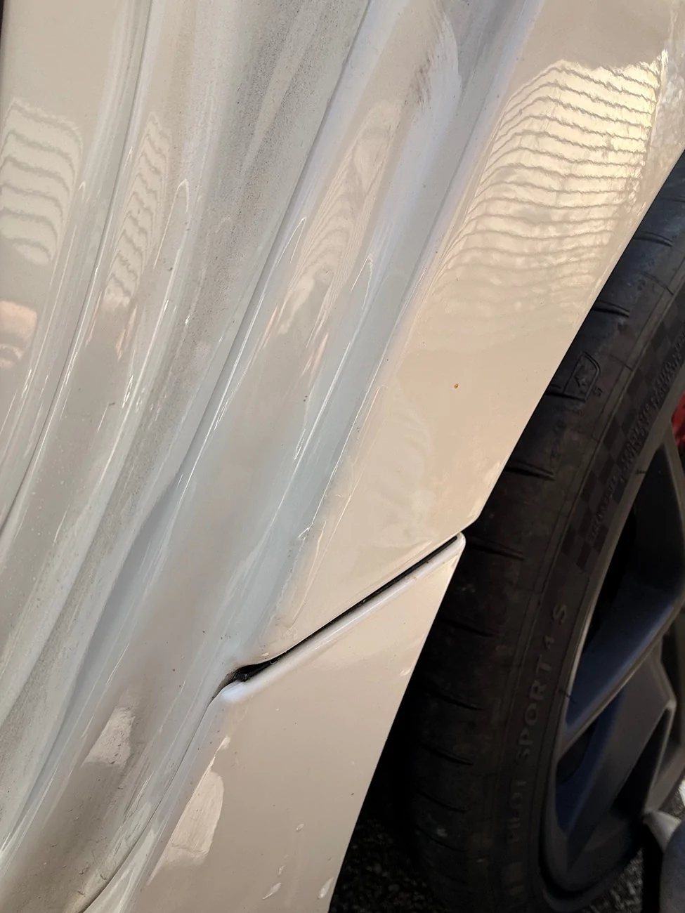 11th Gen Honda Civic Paint chip repair with Honda NH0 paint pen IMG_1604
