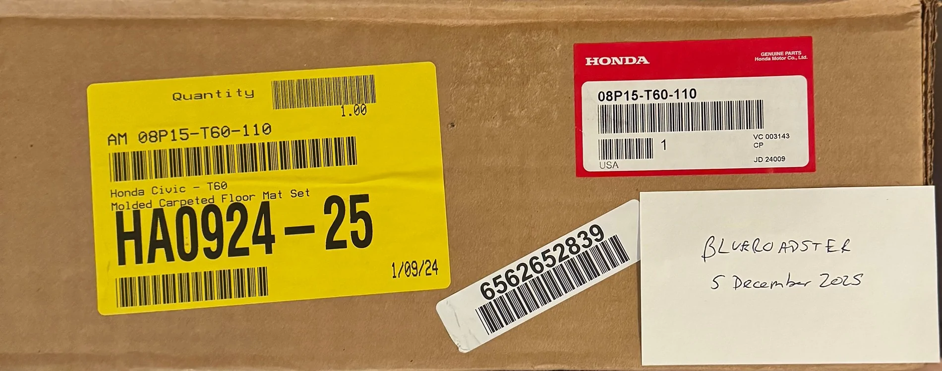 11th Gen Honda Civic FS: M&M Thermostat, ZL1 Lift Pads, MDR Coolant Expansion Tank & Floor Mats IMG_2513