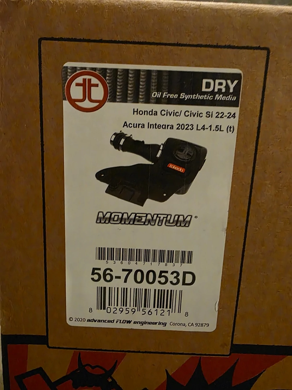 11th Gen Honda Civic Takeda (AFE) Air Intake for FE1 and DE4 (Dry Filter) $250 20251212_165918