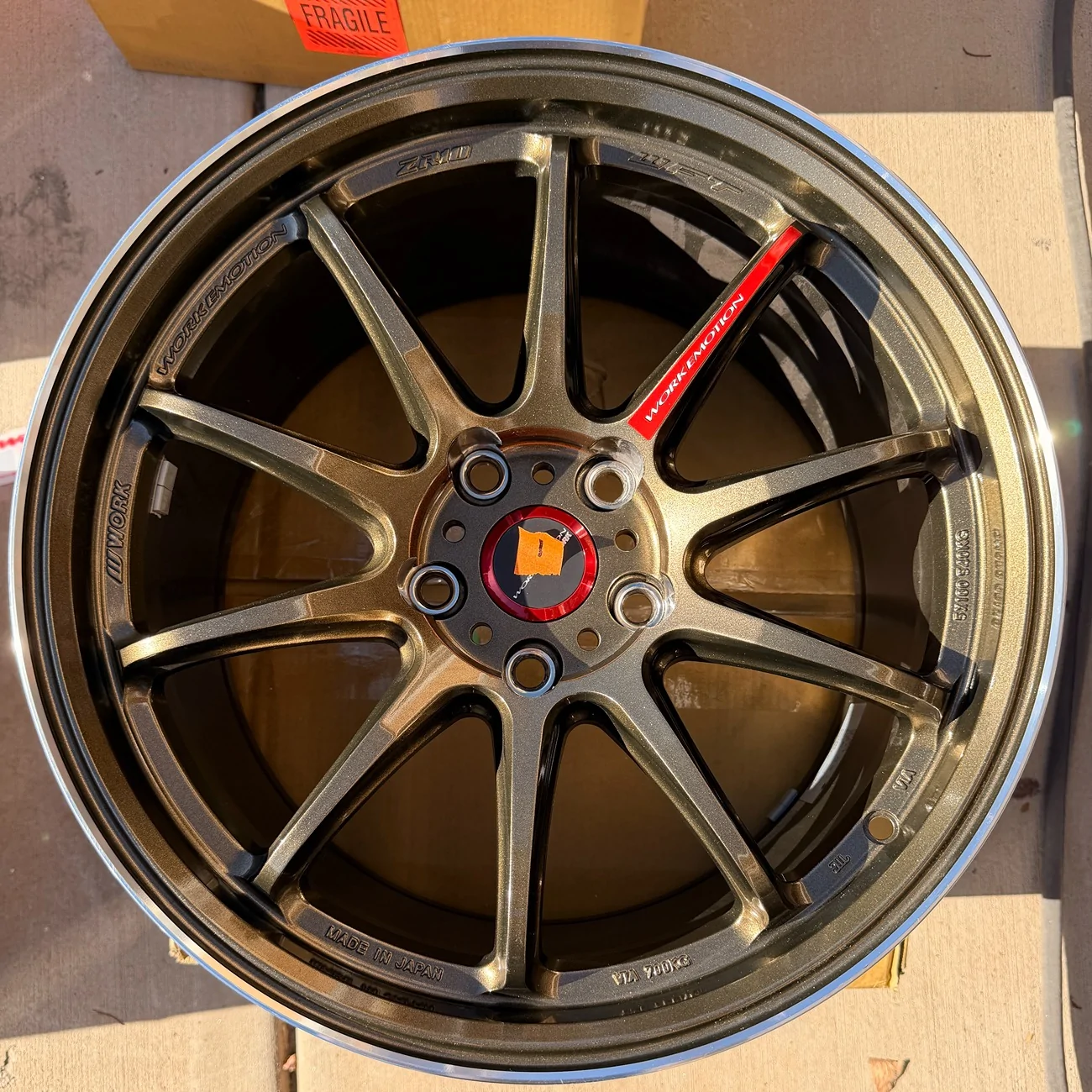 11th Gen Honda Civic FS: Work Emotion Zr10 18x9.5 +38 Titanium Diamond Lip Cut IMG_3843