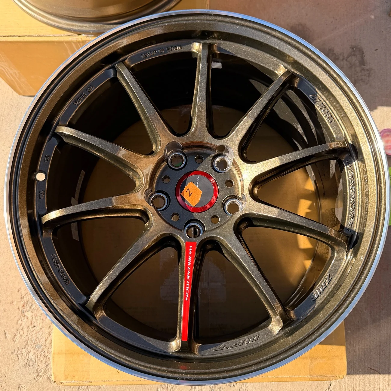 11th Gen Honda Civic FS: Work Emotion Zr10 18x9.5 +38 Titanium Diamond Lip Cut IMG_3844