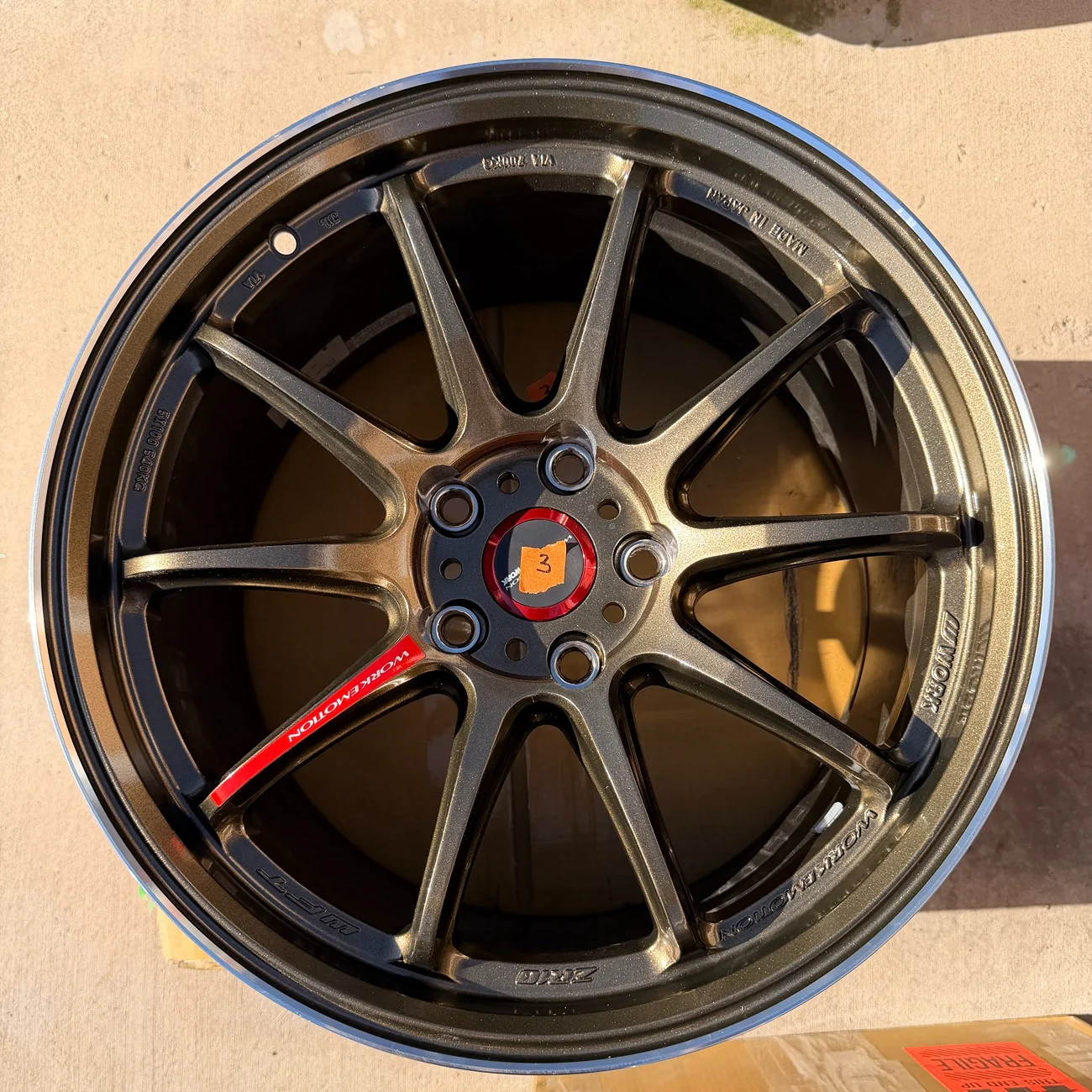 11th Gen Honda Civic FS: Work Emotion Zr10 18x9.5 +38 Titanium Diamond Lip Cut IMG_3845