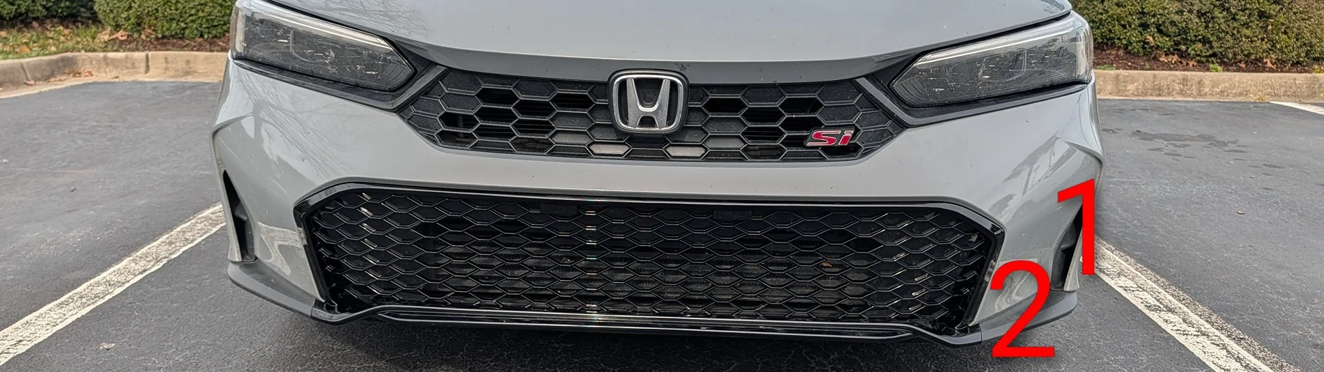 11th Gen Honda Civic Synth Carbon Type R lower Grill for 2025+ 1053