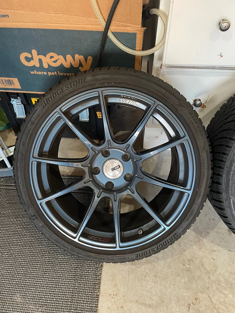 11th Gen Honda Civic SSR GTX01 19x9.5 +38 255/35/19 Gunmetal Blue IMG_5106