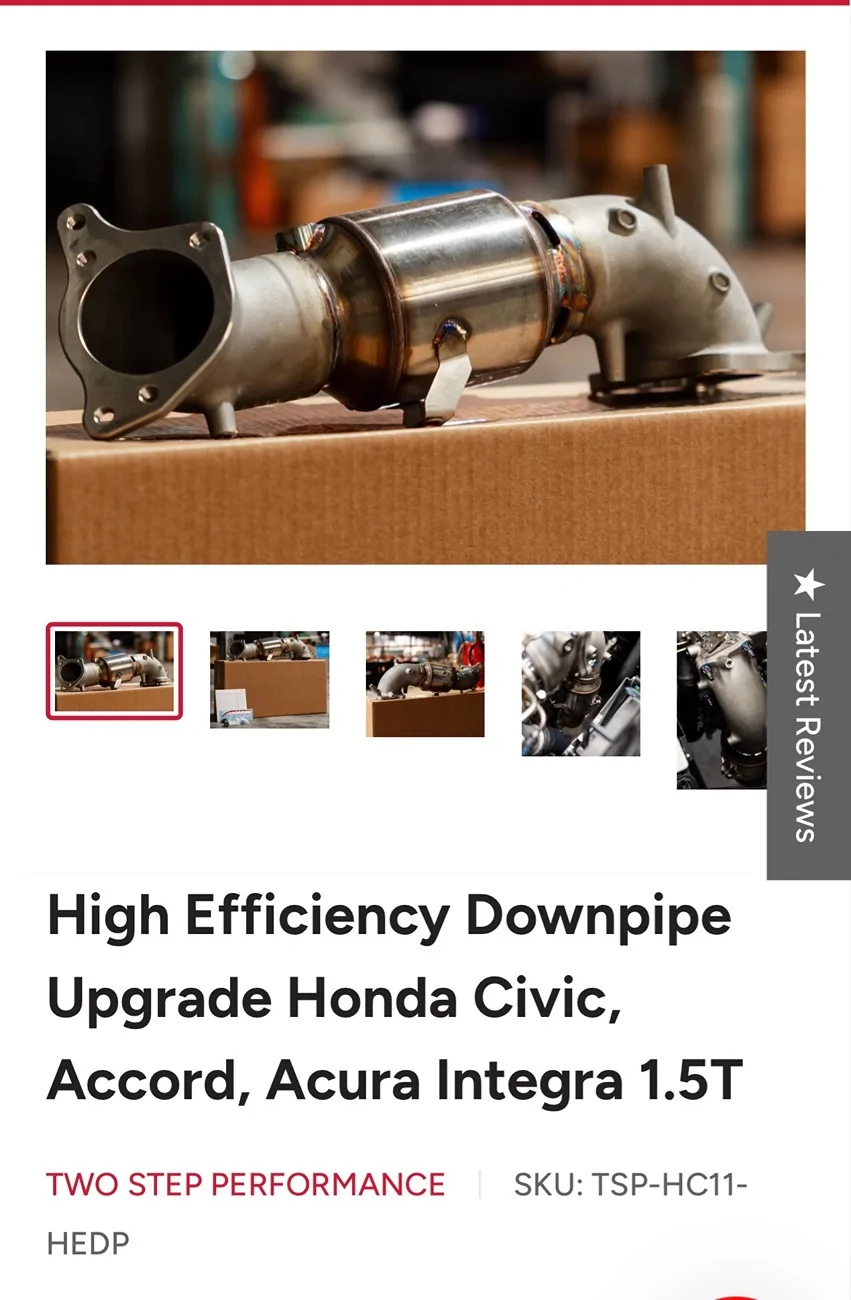 11th Gen Honda Civic TSP 1.5 Downpipe (Integra, Civic,Accord) IMG_7099