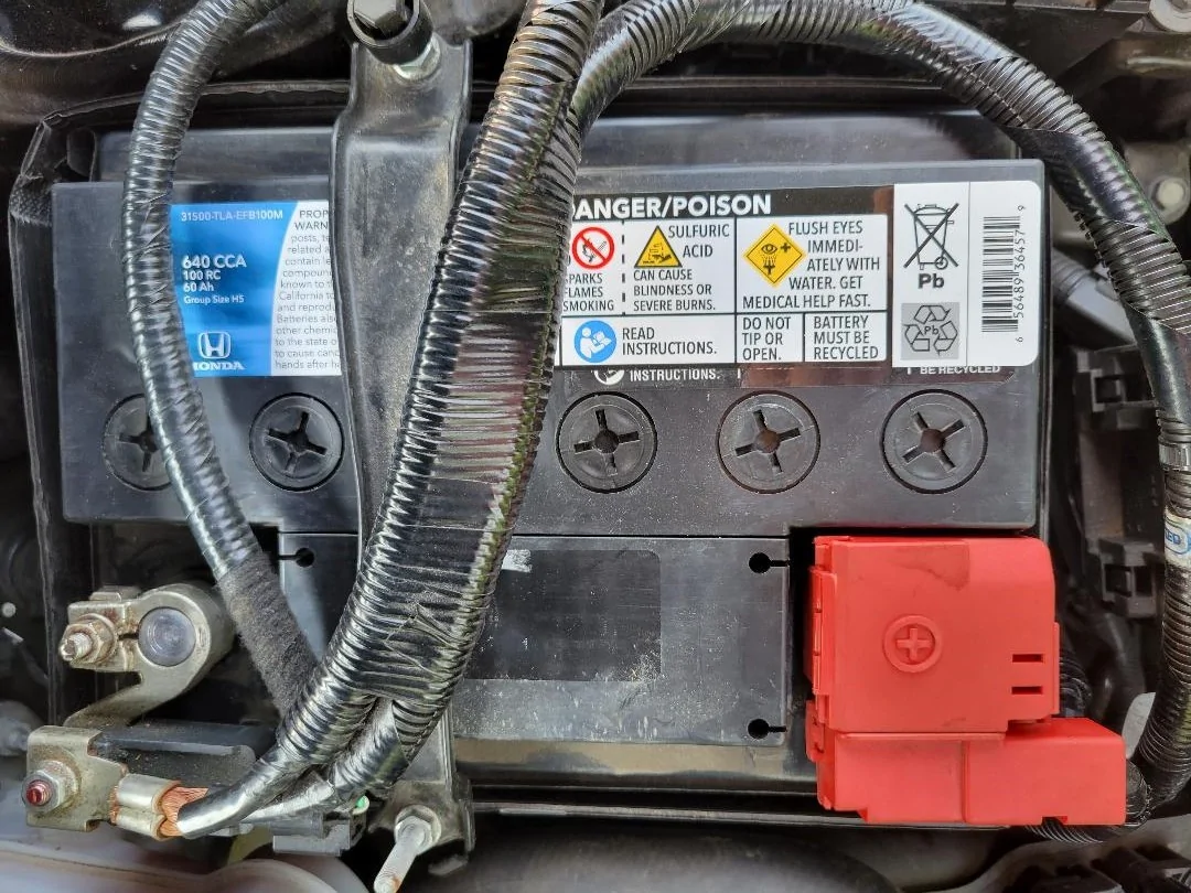 11th Gen Honda Civic 11th Generation Honda Civic Battery 31500-TLA-EFB100M Cold Weather Failure 2002 Civic Battery