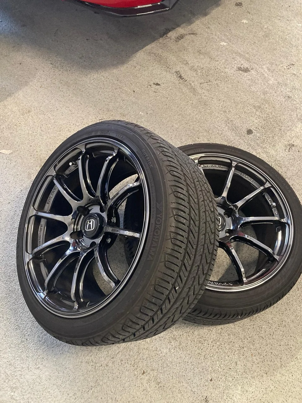 11th Gen Honda Civic FS:  Advan RS3 wheels 5x120 18x9.5+45 Blk chrome Img22
