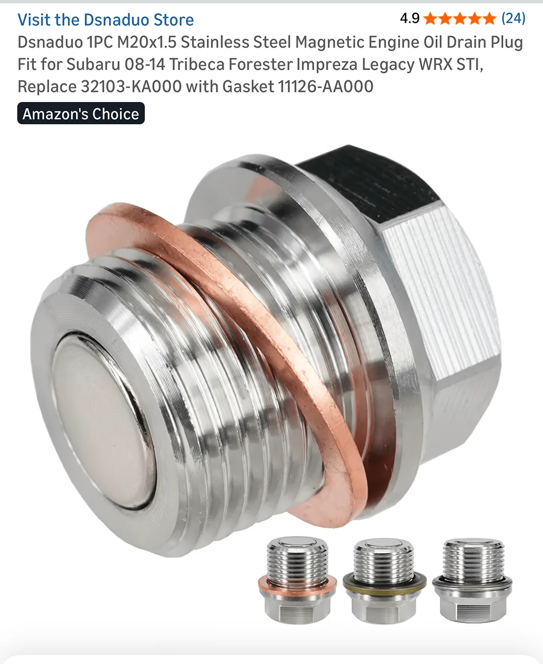 11th Gen Honda Civic Transmission magnetic drain plug IMG_4233
