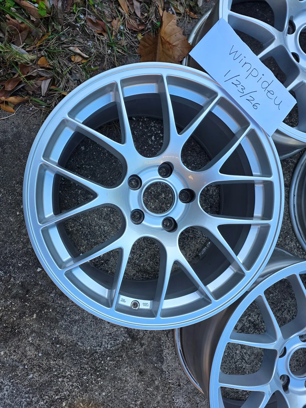 11th Gen Honda Civic Apex EC-7 18x9.5 ET43 in Race Silver 20260123_152056