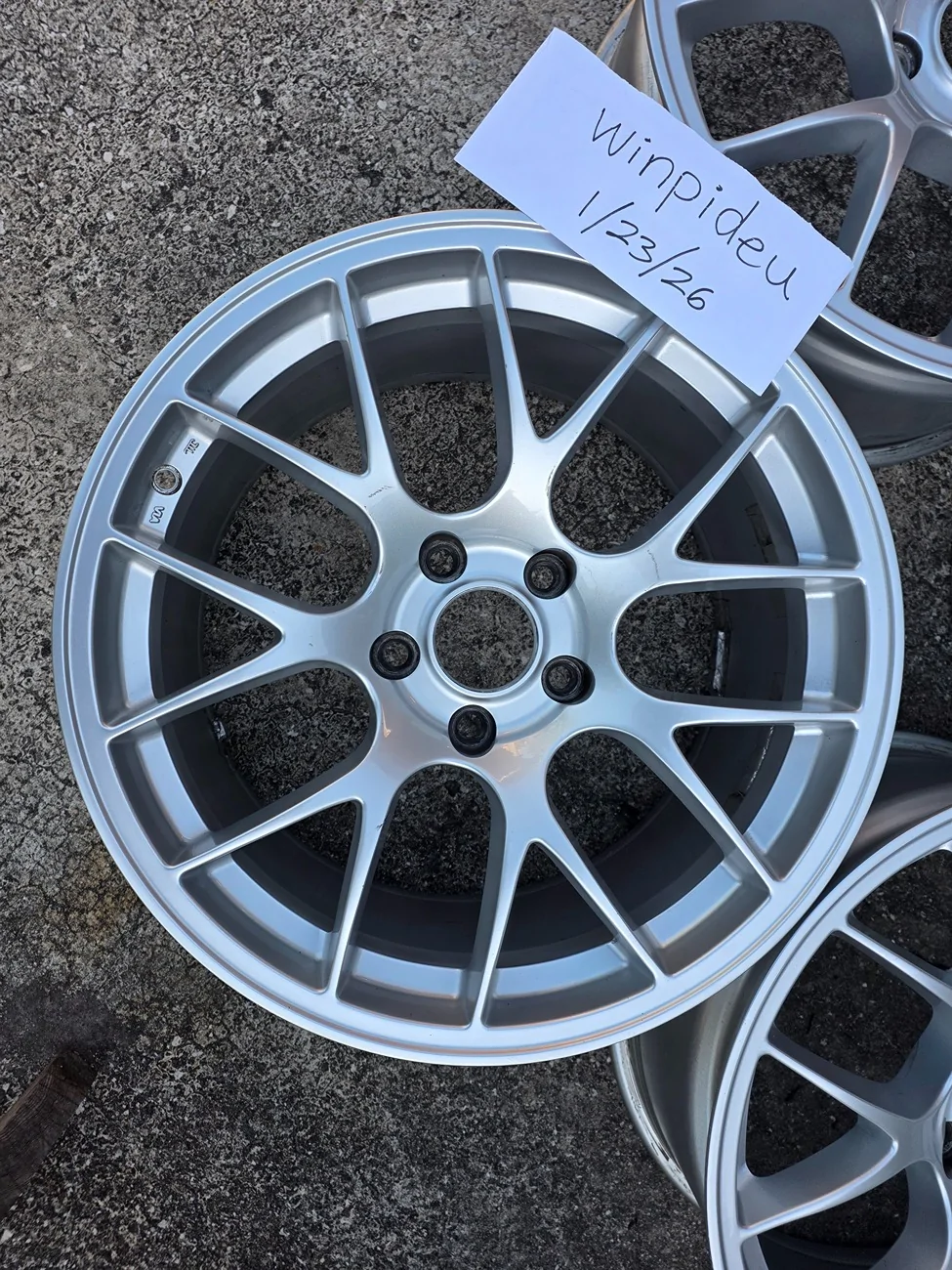 11th Gen Honda Civic Apex EC-7 18x9.5 ET43 in Race Silver 20260123_152037